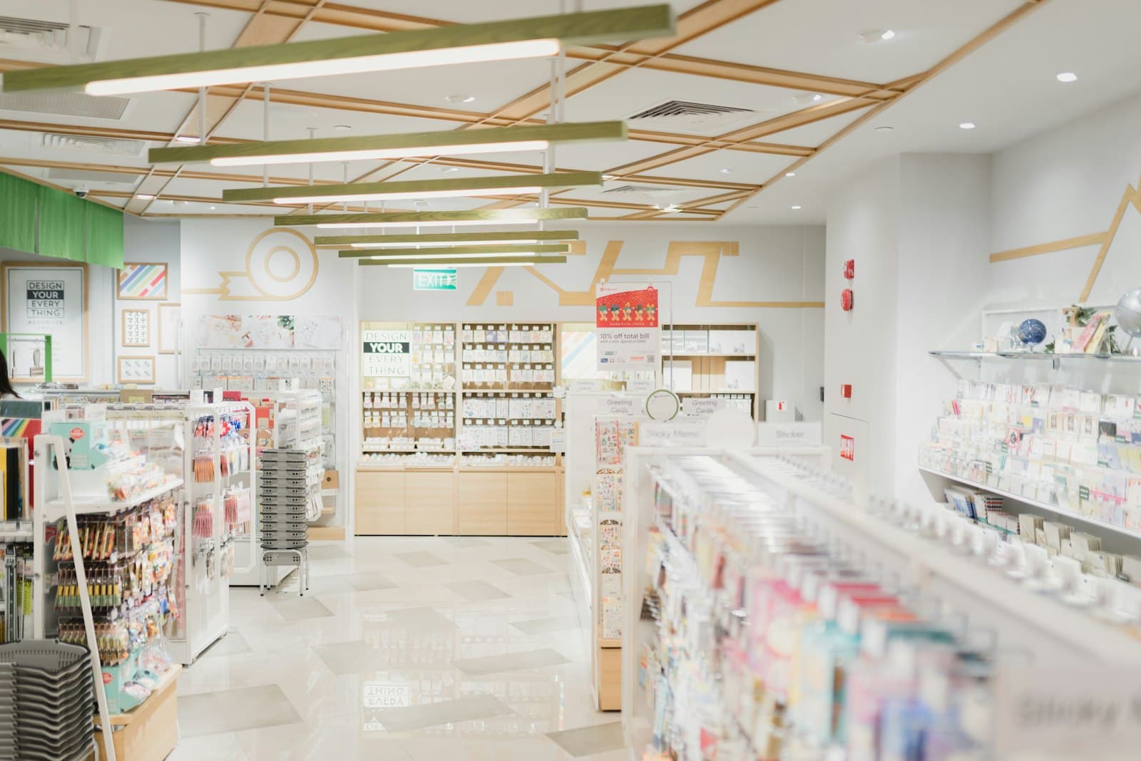 The interior of a modern pharmacy